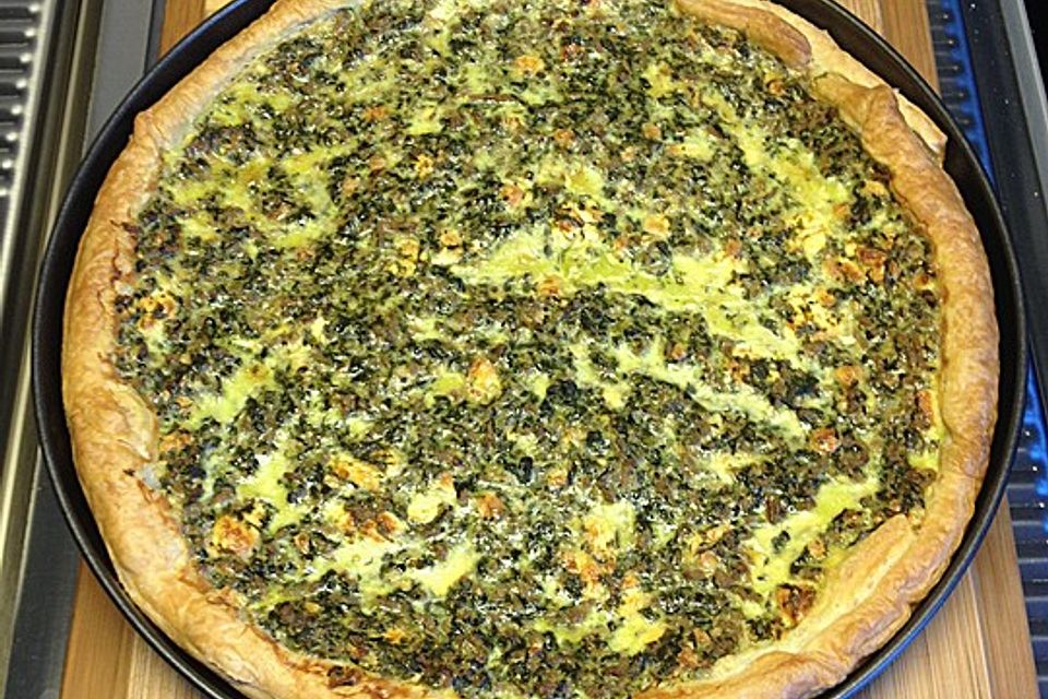 Griechische Hackfleischquiche