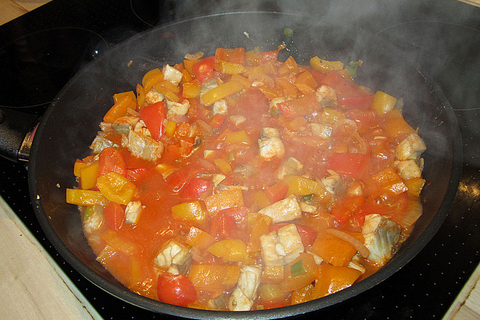 Paprika - Fischpfanne