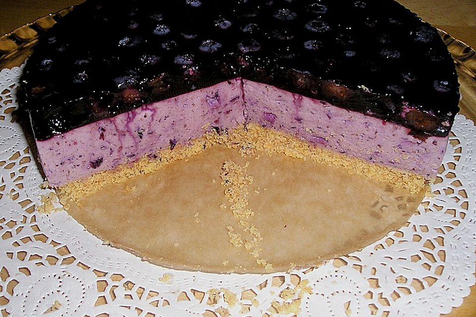 Heidelbeer - Quark - Torte