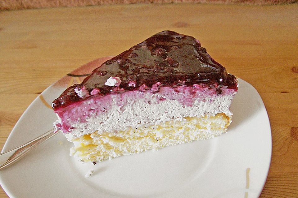 Heidelbeer - Quark - Torte