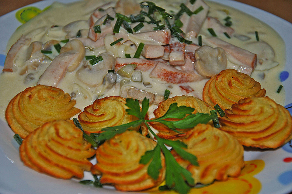 Fleischkäse nach Stroganoff - Art