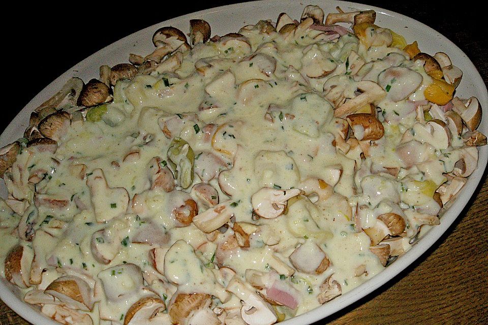 Tortellini-Champignon-Auflauf