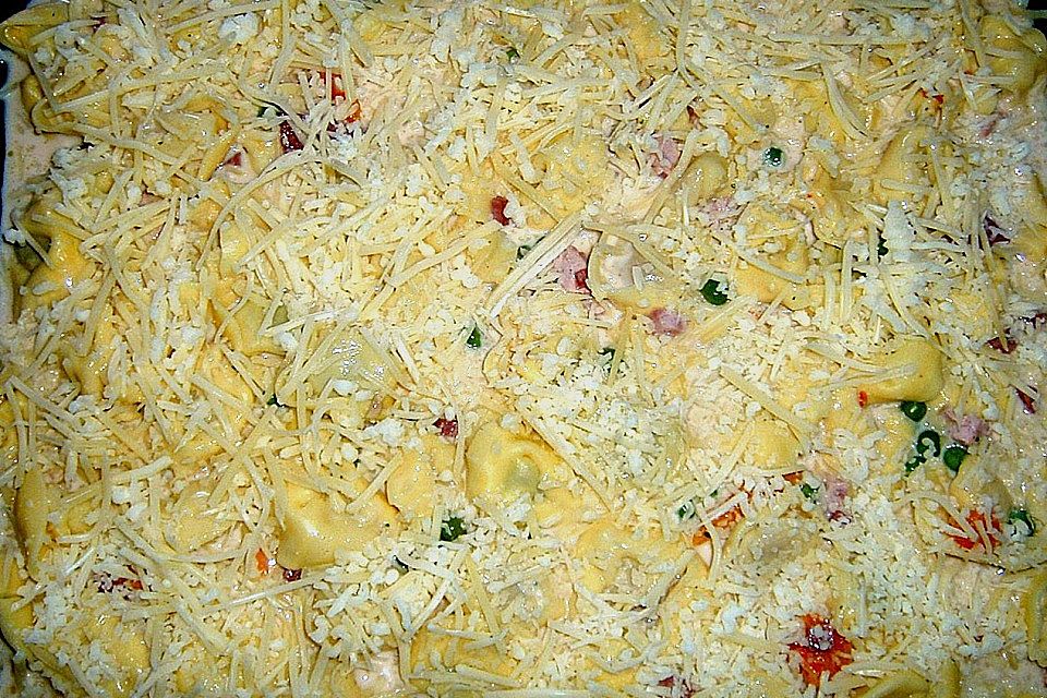 Tortellini-Champignon-Auflauf