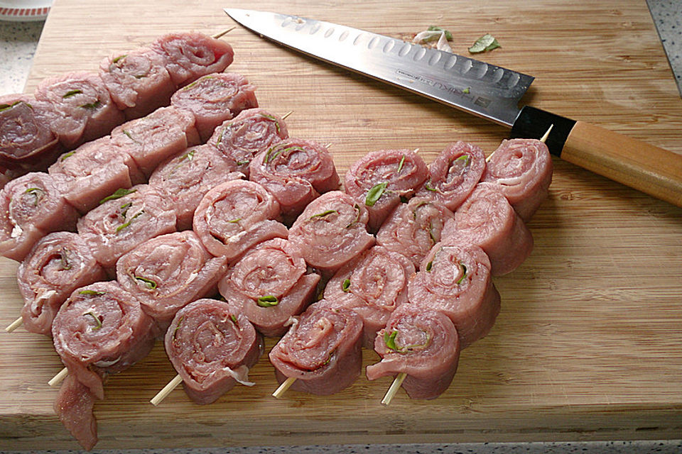 Grillspieße Saltimbocca