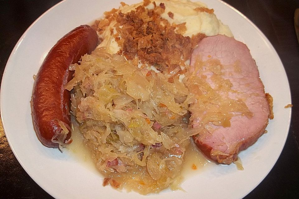 Kasseler mit Sauerkraut