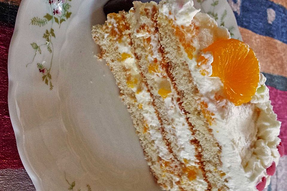 Mandarinen - Sahne - Torte