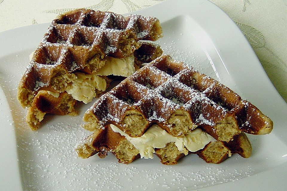 Waffeln mit Lebkuchengeschmack