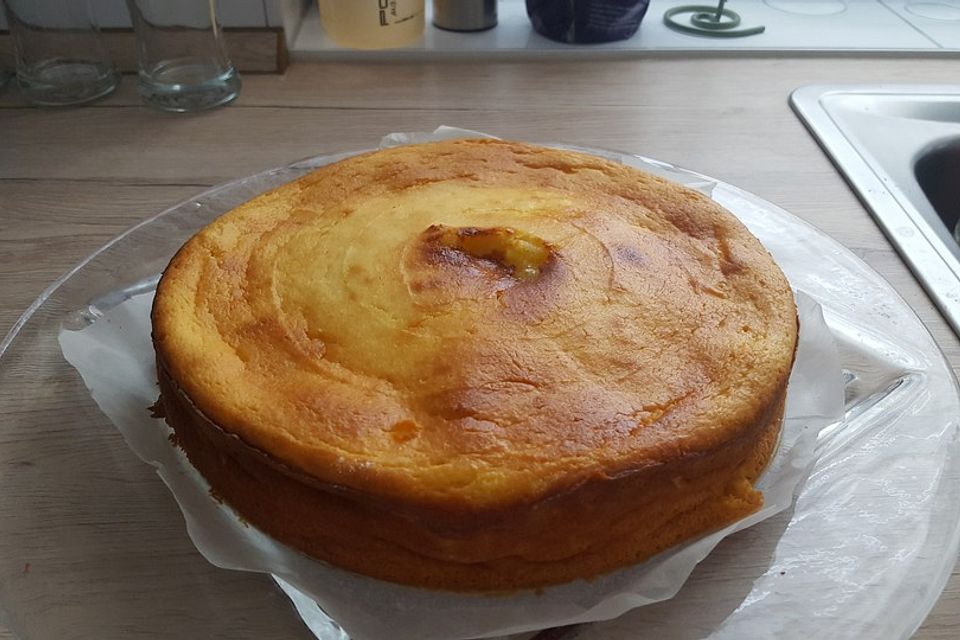 Saftiger Käsekuchen ohne Boden