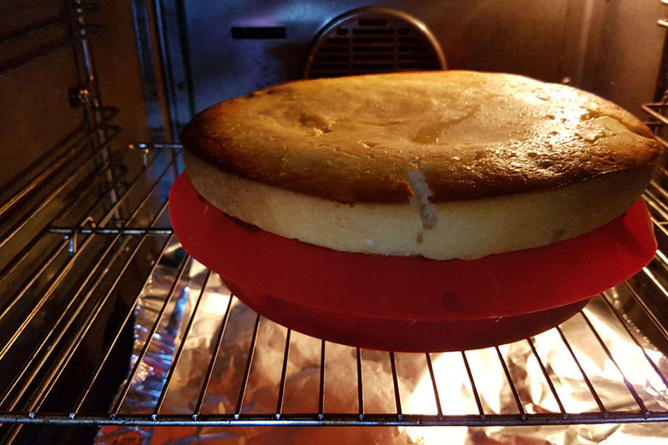 Saftiger Käsekuchen ohne Boden