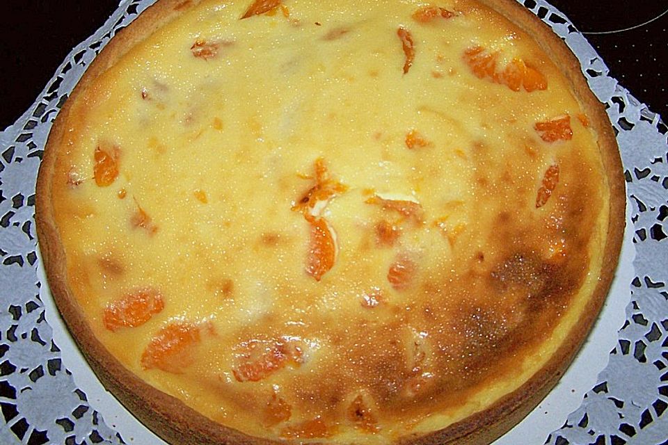 Schmandtorte mit Mandarinen