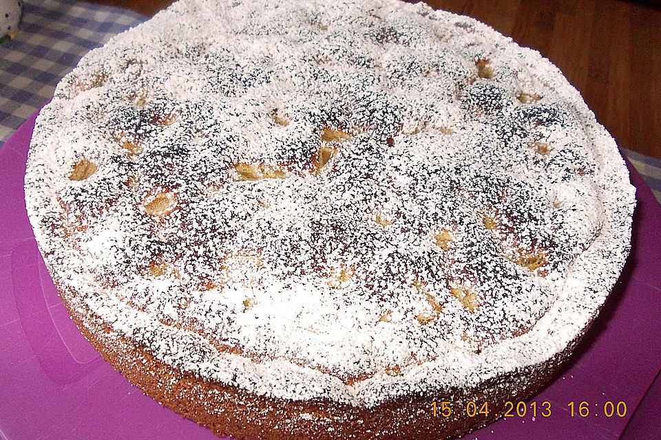 Rhabarberkuchen mit Kokosflocken