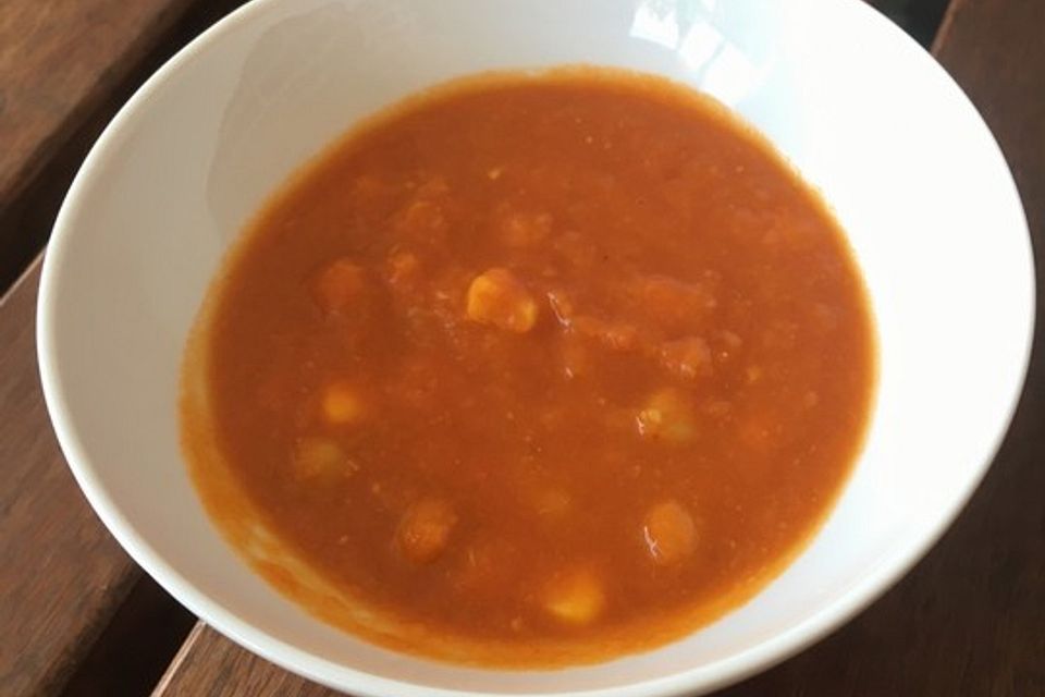 Tomaten - Kichererbsen - Suppe