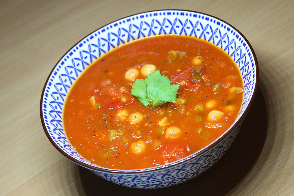 Tomaten - Kichererbsen - Suppe