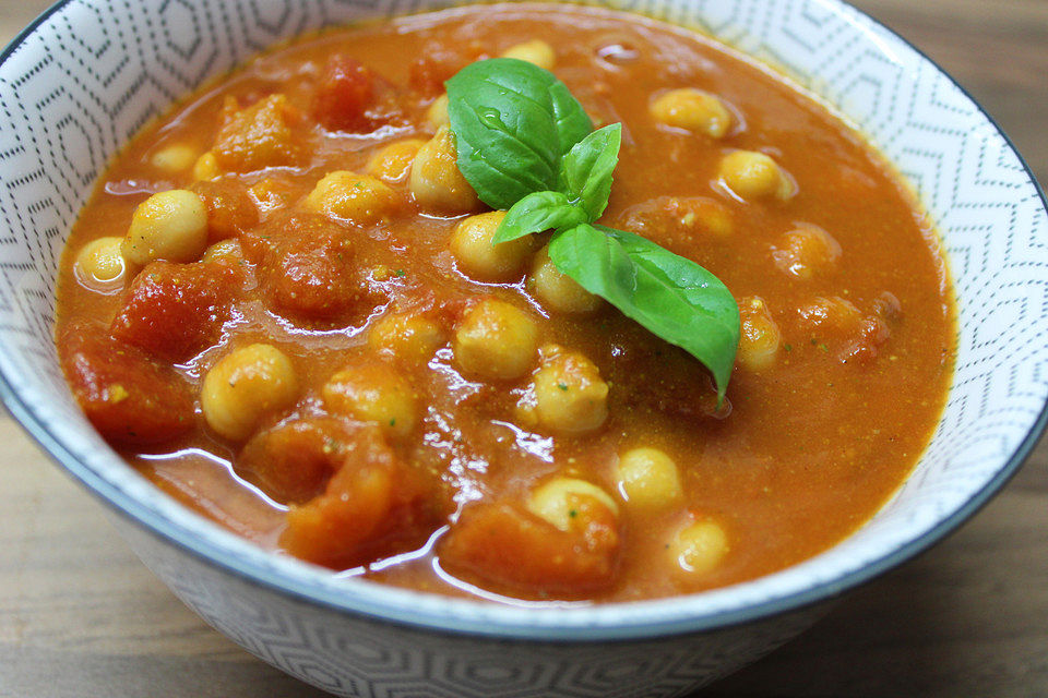 Tomaten - Kichererbsen - Suppe