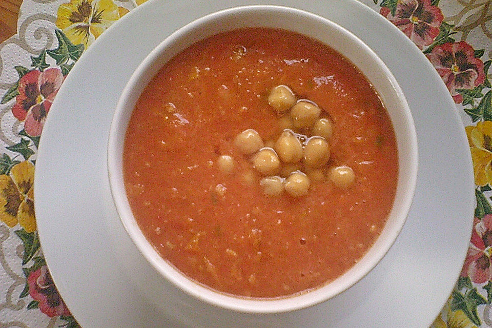 Tomaten - Kichererbsen - Suppe