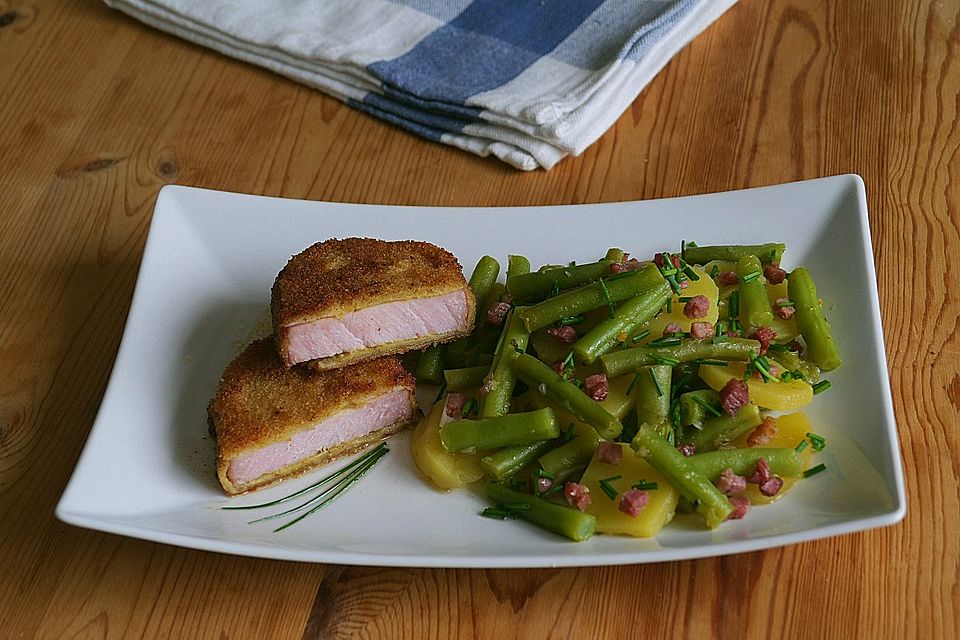 Kartoffelsalat mit grünen Bohnen