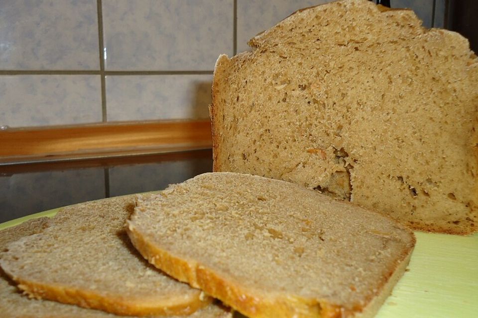 Haferflockenbrot für den Brotbackautomaten