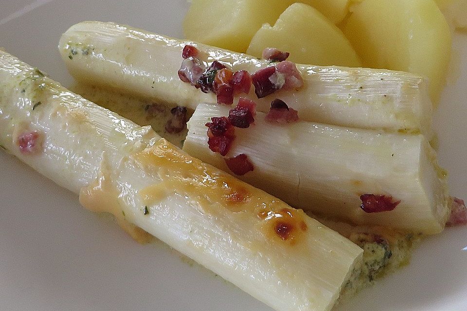 Spargel überbacken