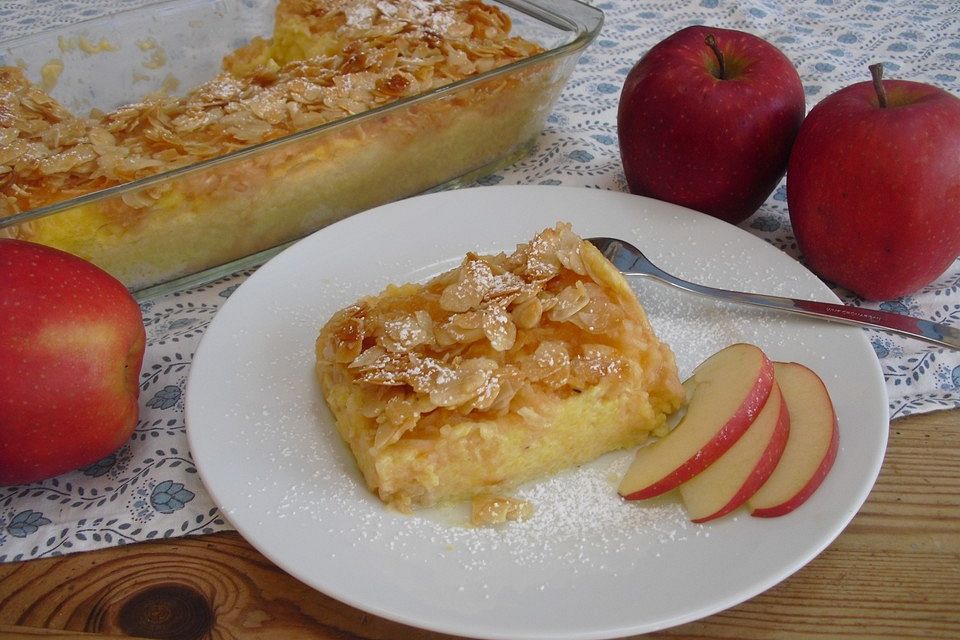 Polenta mit Apfel - Mandelkruste