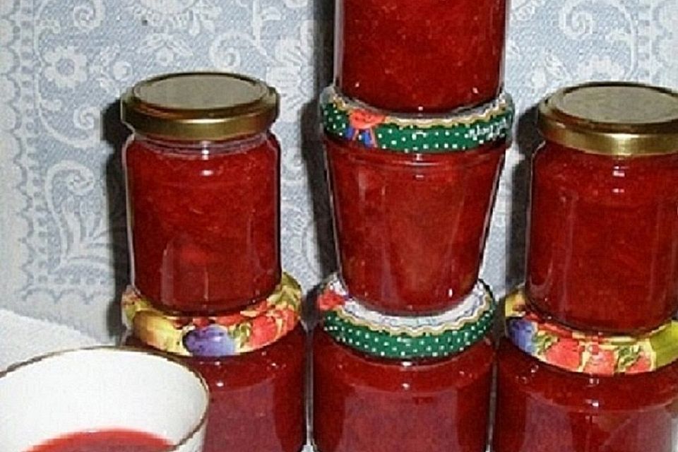 Erdbeermarmelade mit Vanille