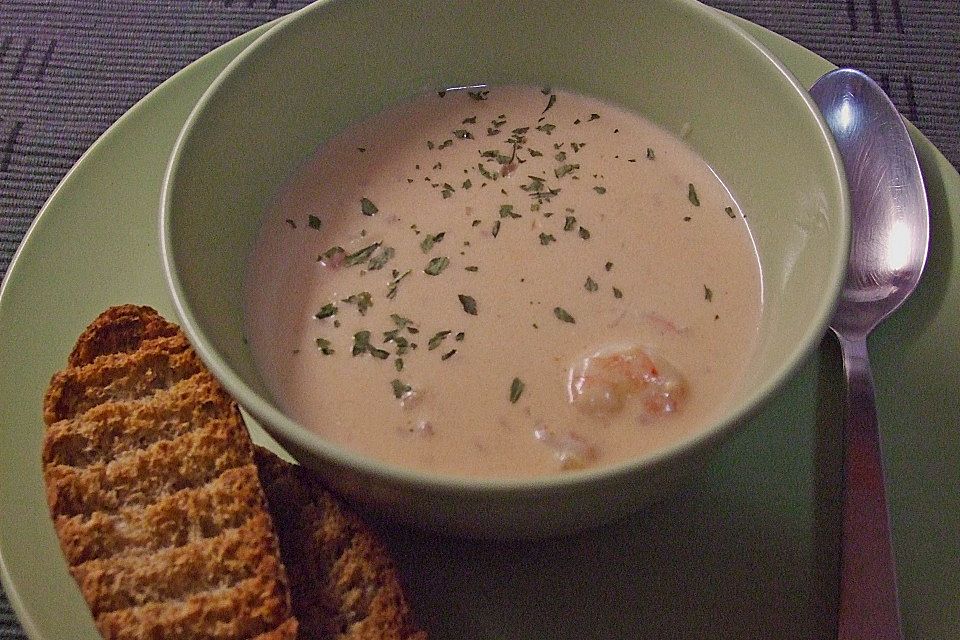 Pikante, scharfe Krabbensuppe