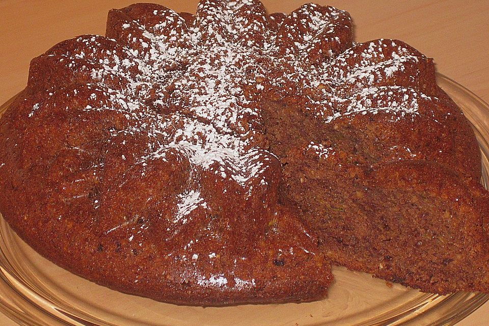 Saftiger Zucchini - Kakao - Kuchen