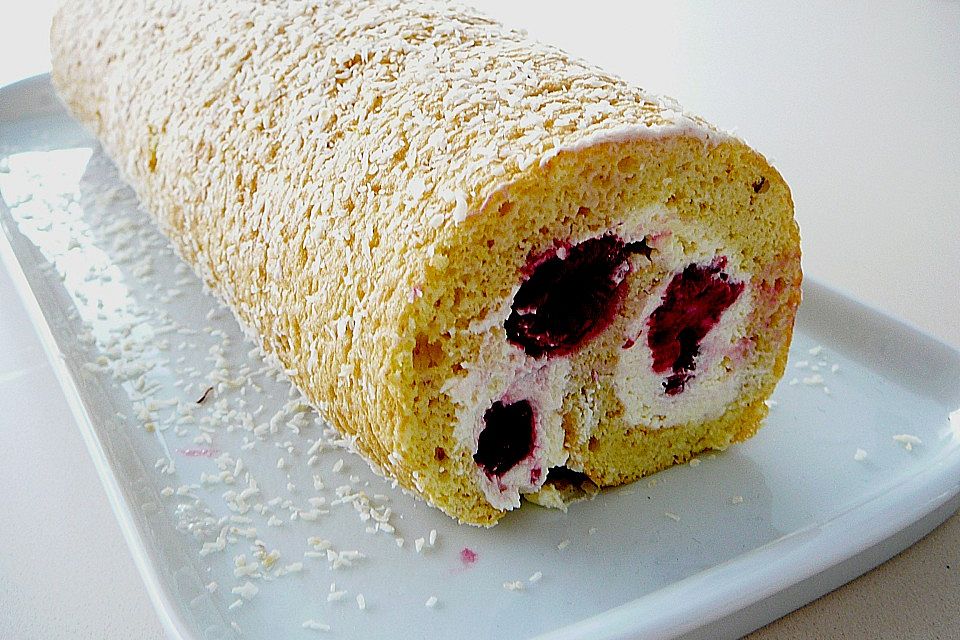 Himbeer - Schlagobers - Roulade