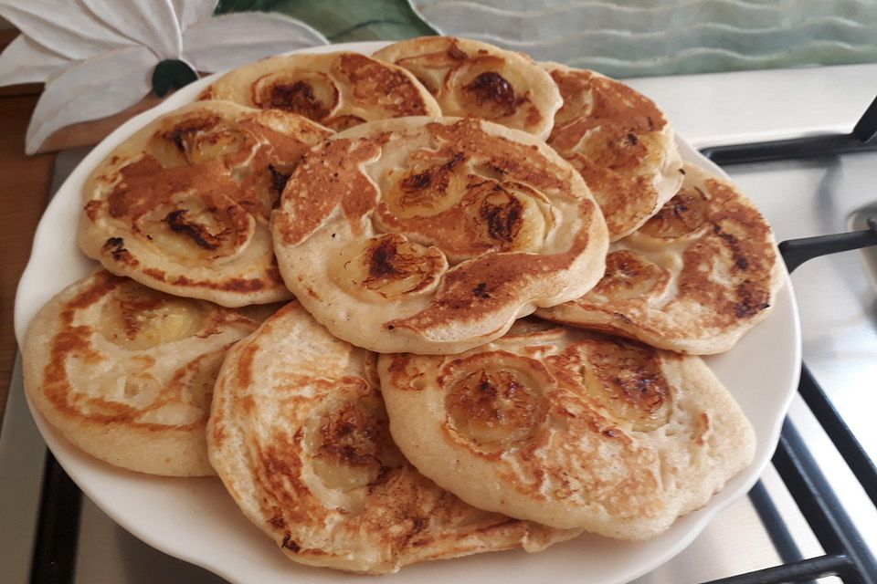 Pancakes mit Blueberries