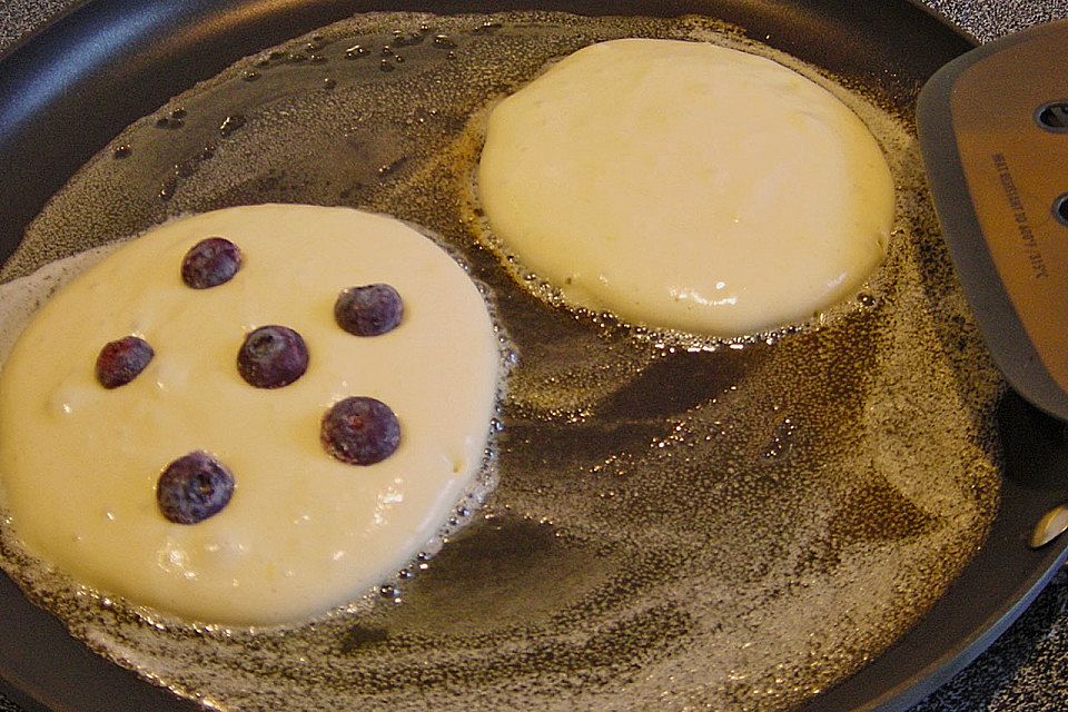 Pancakes mit Blueberries