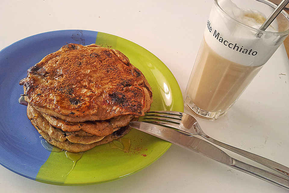 Pancakes mit Blueberries