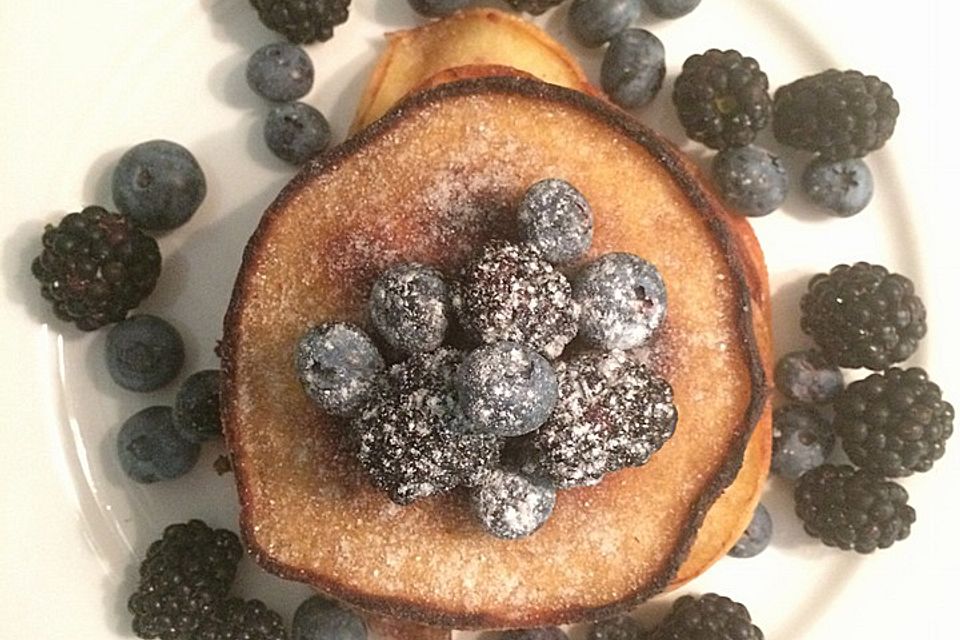 Pancakes mit Blueberries