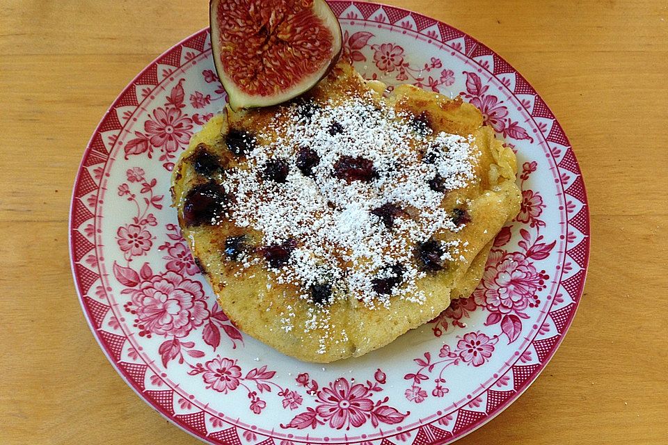 Pancakes mit Blueberries