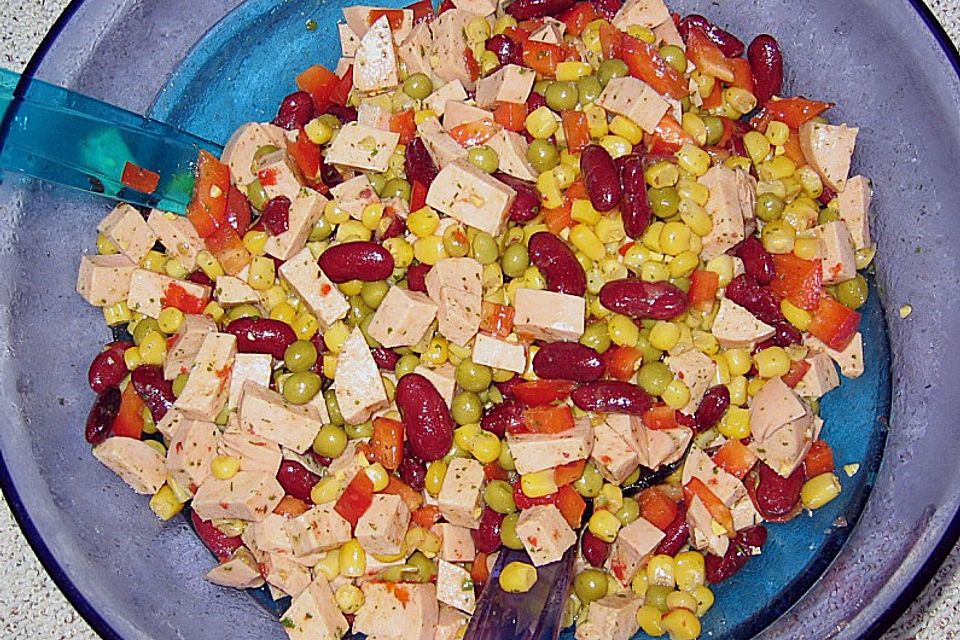 Bohnen - Mais - Salat