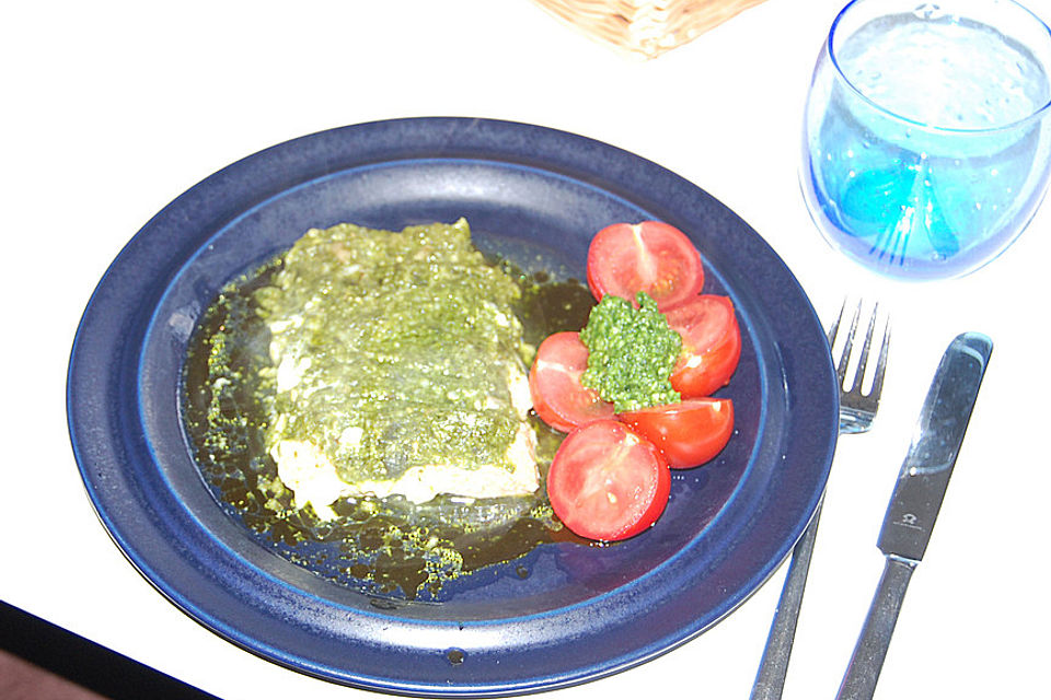 Wildlachs mit Bärlauchpesto