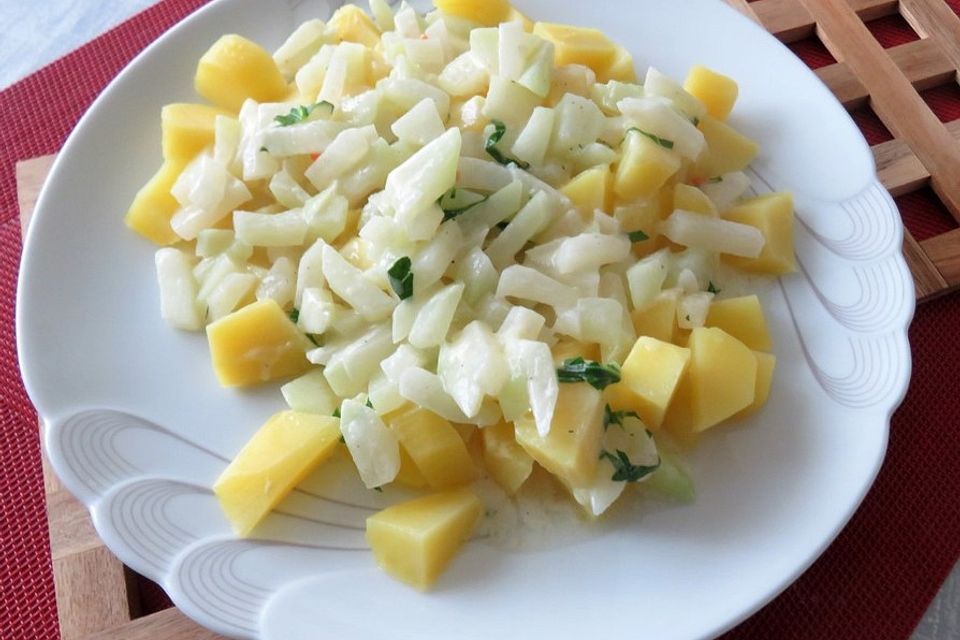 Kohlrabi in Zitronensauce