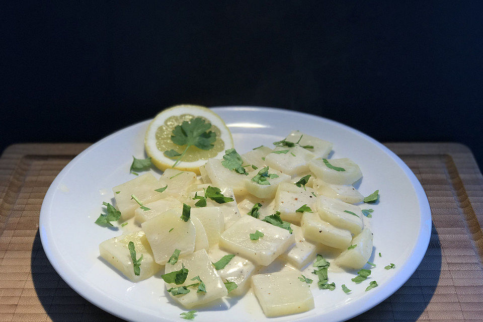 Kohlrabi in Zitronensauce