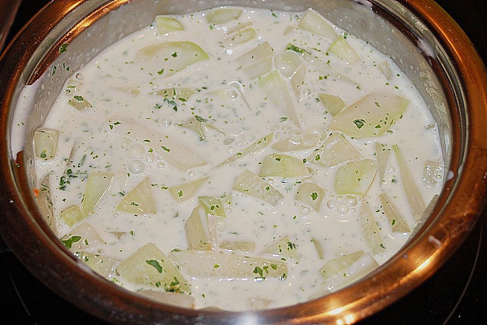 Kohlrabi in Zitronensauce