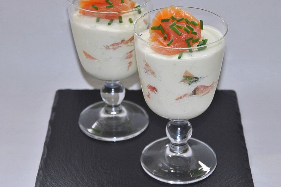 Wasabi - Mousse mit Räucherlachs