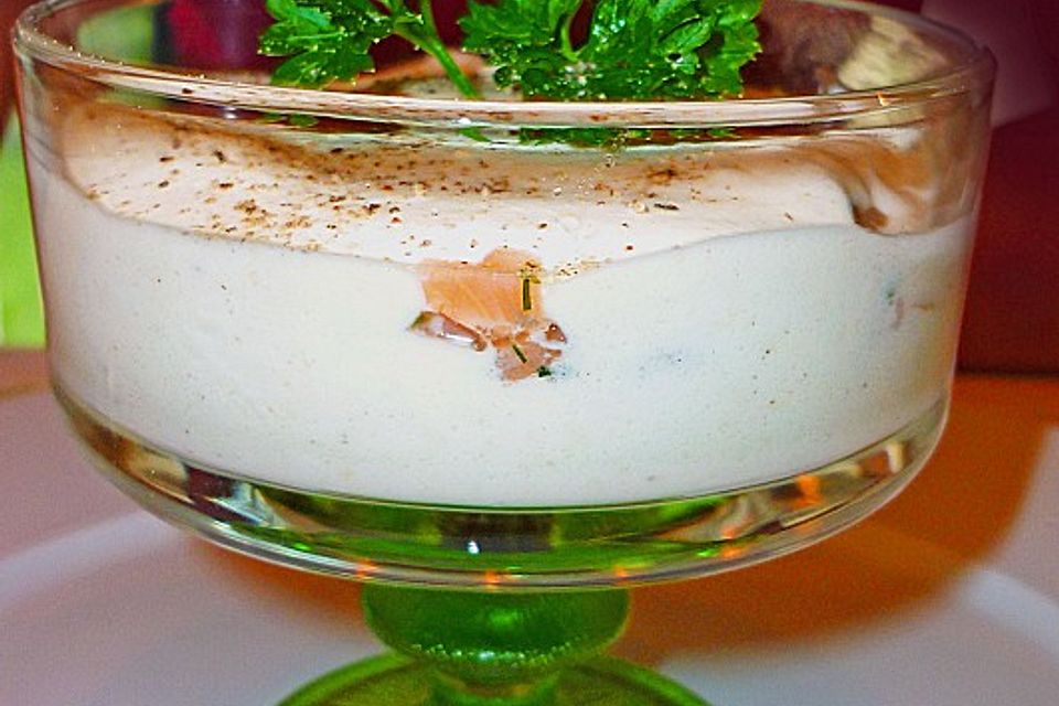 Wasabi - Mousse mit Räucherlachs