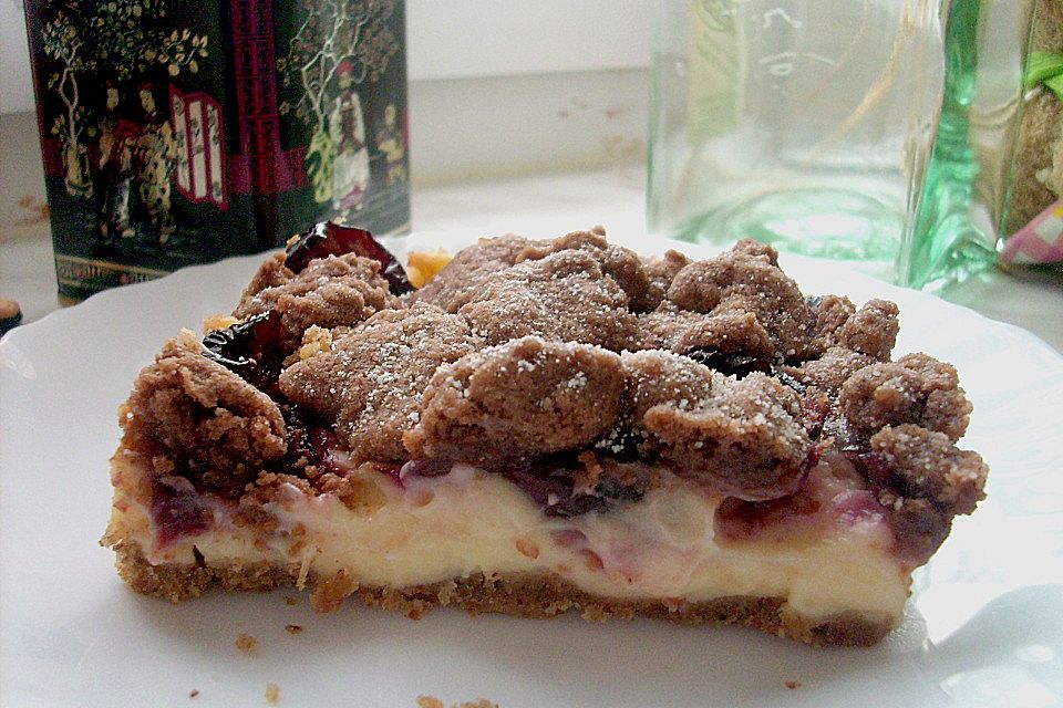 Kirsch - Pudding - Streuselkuchen