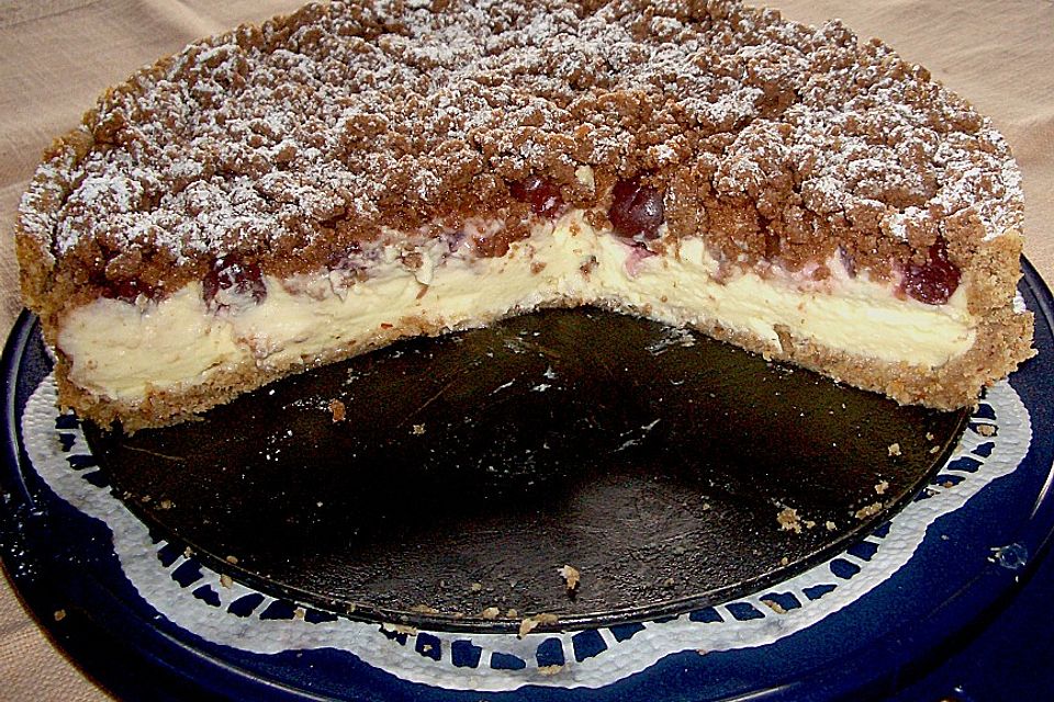 Kirsch - Pudding - Streuselkuchen