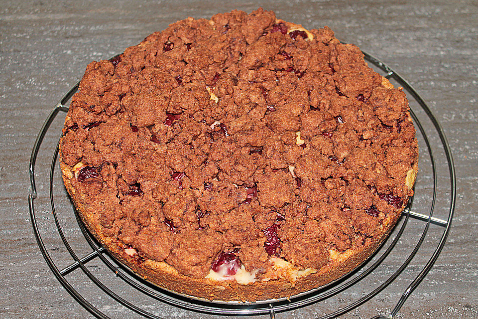 Kirsch - Pudding - Streuselkuchen