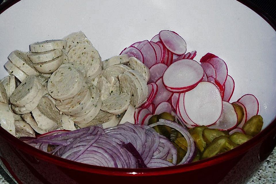 Rettich - Weißwurst - Salat