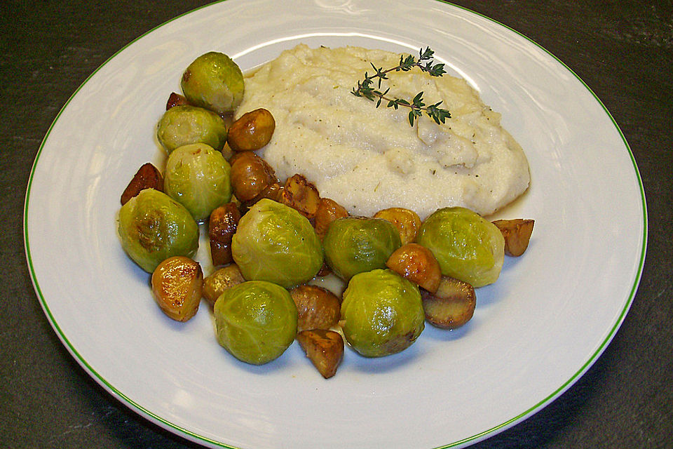 Rosenkohl mit Maronen