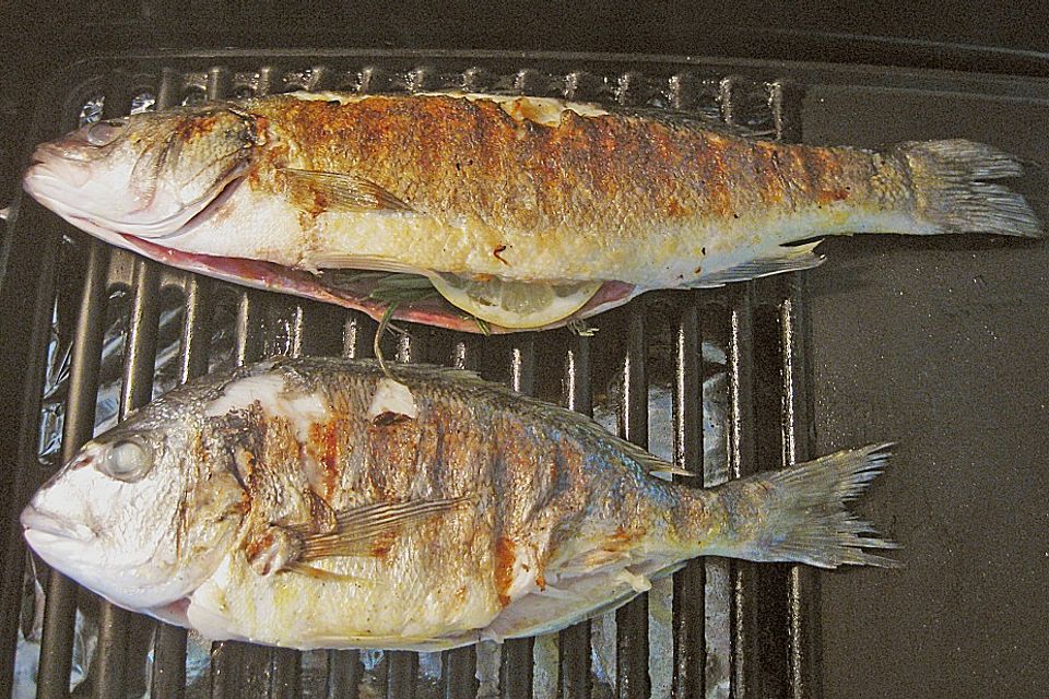 Fischplatte vom Grill