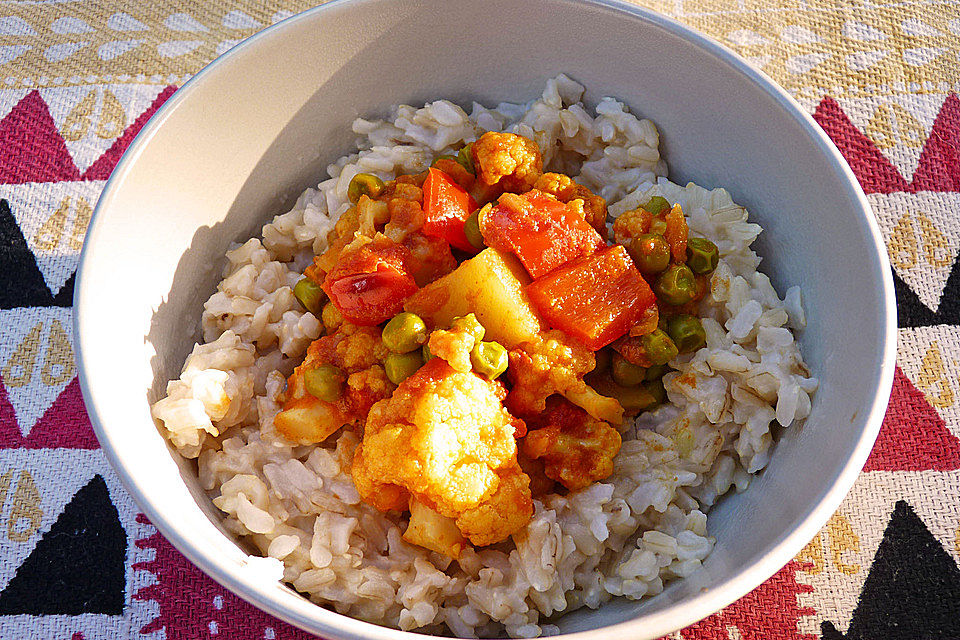 Blumenkohl-Kartoffel-Curry