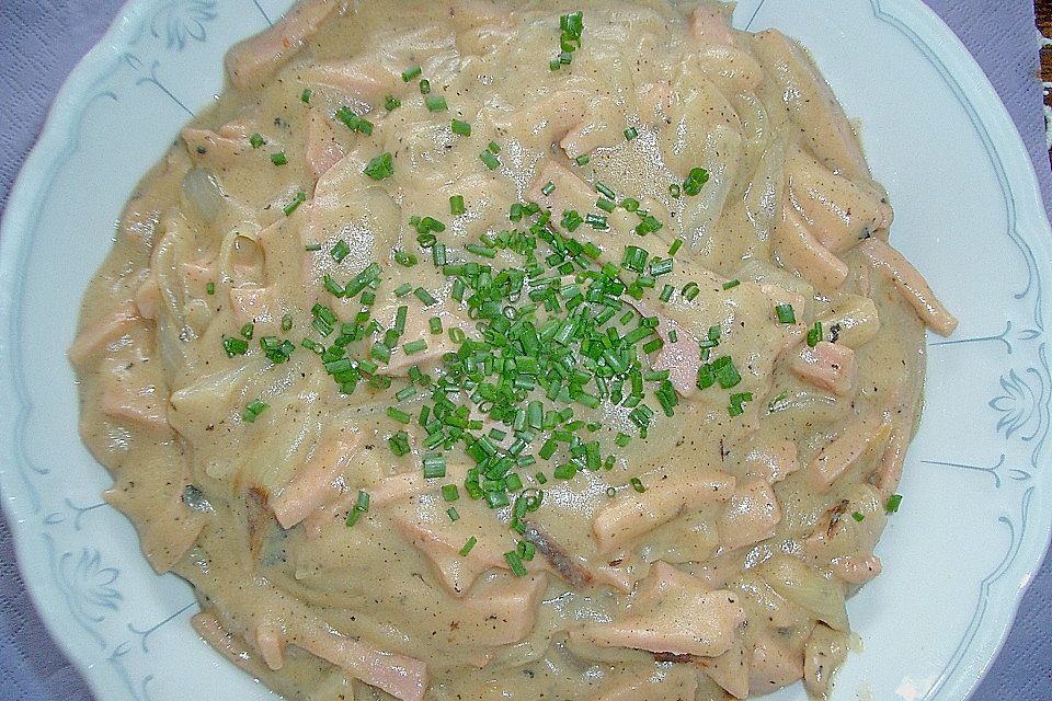 Fleischwurst - Zwiebel - Senf - Ragout