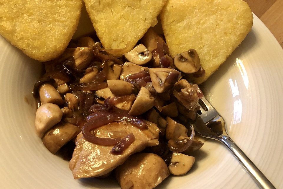 Hähnchen-Geschnetzeltes mit Balsamico