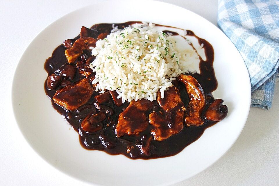 Hähnchen-Geschnetzeltes mit Balsamico