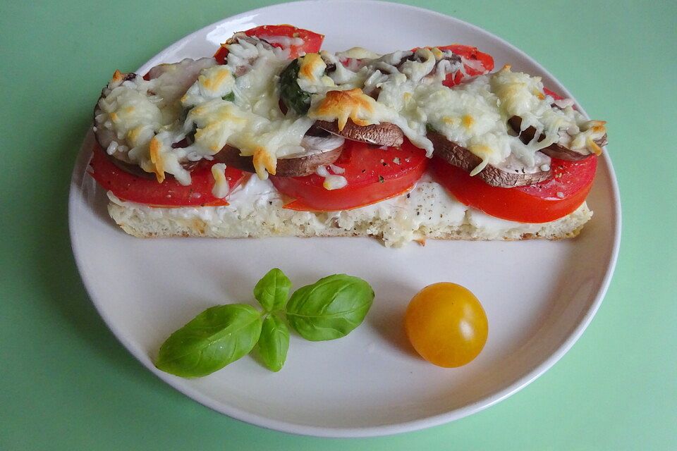 Schnelle Sommer - Fladenbrot - Pizza